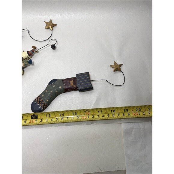 Blossom Bucket Christmas Ornaments Lot of 3 Cat in Sleigh Stockings No tags EUC - Picture 9 of 9